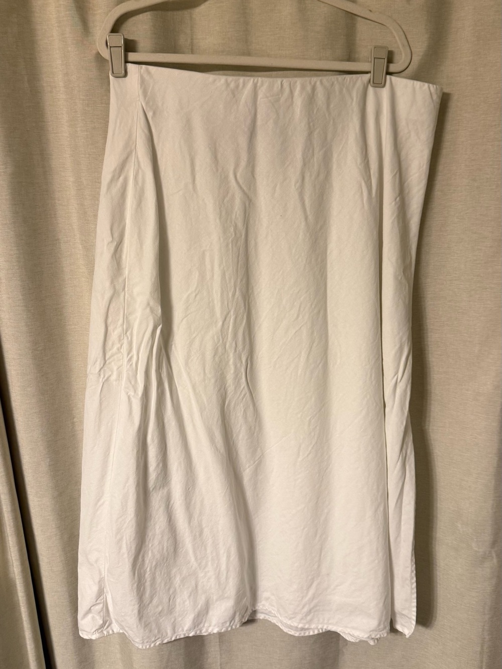 Linen blend Midi Skirt - Picture 2 of 6